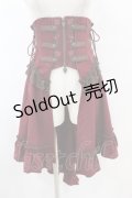 Ozz oneste / 薔薇刺繍オーバーコルセット  ボルドー H-25-07-22-1011-OO-ZA-KB-ZH