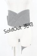 Qutie Frash / プレミアムセット2024-朧月-　リボンコルセット  黒 H-25-07-22-1012-QU-ZA-KB-ZH