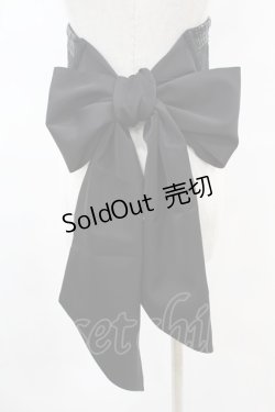 画像2: Qutie Frash / プレミアムセット2024-朧月-　リボンコルセット  黒 H-25-07-22-1012-QU-ZA-KB-ZH
