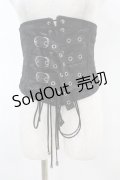 Qutie Frash / 3連ベルトコルセット  黒 H-25-11-16-003-QU-ZA-KB-ZH