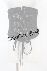 Qutie Frash / 3連ベルトコルセット  黒 H-25-11-16-003-QU-ZA-KB-ZH