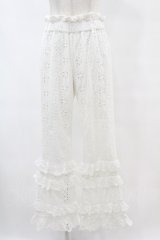 Candy Stripper / LACY PANTS  ホワイト H-25-07-22-1018-PU-PA-KB-ZH