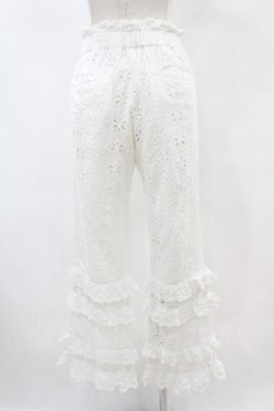 画像2: Candy Stripper / LACY PANTS  ホワイト H-25-07-22-1018-PU-PA-KB-ZH