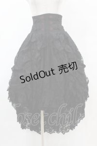 Ozz oneste / チャイナレースフィッシュテールスカート  黒×赤 H-25-07-22-1026-OO-SK-KB-ZH