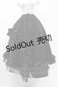 Qutie Frash / 蜘蛛メッシュロングスカート  ブラック H-25-07-22-1027-QU-SK-KB-ZH