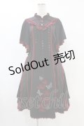 Ozz oneste / チャイナ刺繍ワンピース  黒×赤 H-25-07-22-1031-OO-OP-KB-ZH