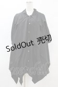 ALGONQUINS / イレギュラーシャツワンピース  黒 H-25-07-22-1032-AL-OP-KB-ZH