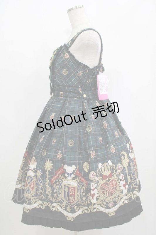 画像2: Angelic Pretty / リリカルバニーCollegeジャンパースカート Free グリーン H-25-07-22-001-AP-OP-NS-ZH (2)