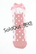Angelic Pretty / Sweet Dotクルー丈ソックス  レッド H-25-07-22-061-AP-ZA-NS-ZH