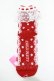 画像2: Angelic Pretty / Sweet Dotクルー丈ソックス  レッド H-25-07-22-061-AP-ZA-NS-ZH (2)