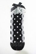 Angelic Pretty / Sweet Dotクルー丈ソックス  ブラック H-25-07-22-062-AP-ZA-NS-ZH