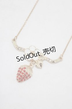 画像1: m petit by misako / いちごフラワーネックレス  ゴールド H-25-07-22-067-LO-AC-NS-ZH