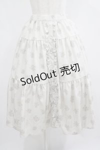 m petit by misako / NINA'Sコラボスカート LL アイボリー/アイボリー　リバーシブル H-25-07-22-007-LO-SK-NS-ZH