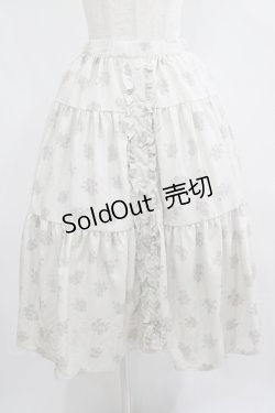 画像1: m petit by misako / NINA'Sコラボスカート LL アイボリー/アイボリー　リバーシブル H-25-07-22-007-LO-SK-NS-ZH