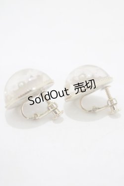 画像2: axes femme / 薔薇のイヤリング  クリア H-25-07-22-070-AX-AC-NS-ZH