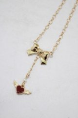 m petit by misako / リボンハートネックレス  ゴールド H-25-07-22-071-LO-AC-NS-ZH
