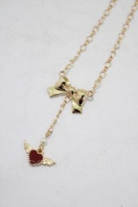 m petit by misako / リボンハートネックレス  ゴールド H-25-07-22-071-LO-AC-NS-ZH