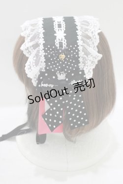 画像2: Angelic Pretty / Sweet Dotリボンヘッドドレス  ブラック H-25-07-22-075-AP-AC-NS-ZH
