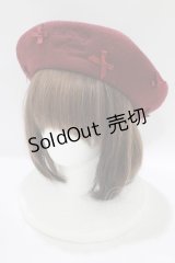 m petit by misako / サンリオキャラクターズコラボ ハローキティ バスクリボンベレー  ワイン H-25-07-22-076-LO-AC-NS-ZH
