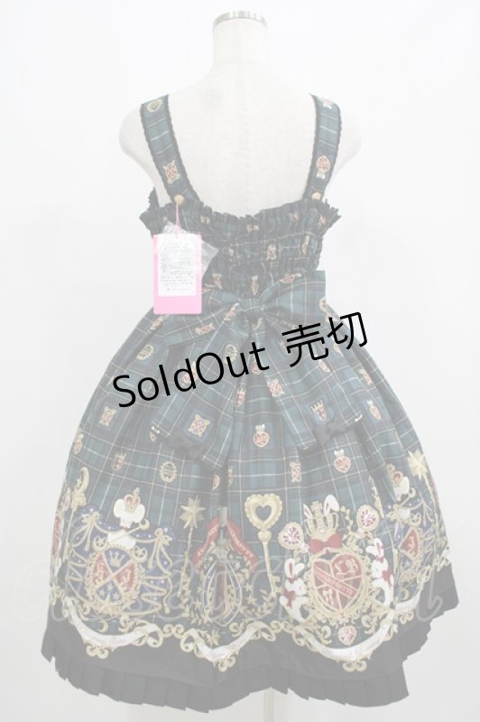 画像3: Angelic Pretty / リリカルバニーCollegeジャンパースカート Free グリーン H-25-07-22-001-AP-OP-NS-ZH (3)