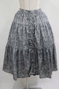 m petit by misako / NINA’Sコラボ トワルドジュイリバーシブルスカート LL グレー/ブラック　リバーシブル H-25-07-22-009-LO-SK-NS-ZH