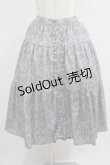 m petit by misako / NINA’Sコラボ トワルドジュイリバーシブルスカート LL グレー/ブラック　リバーシブル H-25-07-22-009-LO-SK-NS-ZH