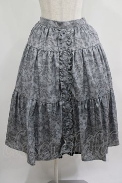 画像1: m petit by misako / NINA’Sコラボ トワルドジュイリバーシブルスカート LL グレー/ブラック　リバーシブル H-25-07-22-009-LO-SK-NS-ZH