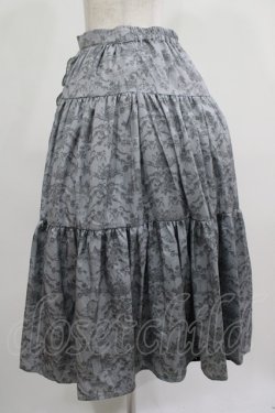 画像2: m petit by misako / NINA’Sコラボ トワルドジュイリバーシブルスカート LL グレー/ブラック　リバーシブル H-25-07-22-009-LO-SK-NS-ZH