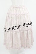 m petit by misako / NINA'S RVパニエスカート LL ピンク/アイボリー　リバーシブル H-25-07-22-010-LO-SK-NS-ZH