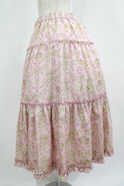 画像2: m petit by misako / NINA'S RVパニエスカート LL ピンク/アイボリー　リバーシブル H-25-07-22-010-LO-SK-NS-ZH