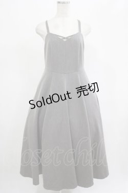 画像1: an another angelus / フロントクロスラインワークキャミワンピース Free グレー H-25-07-22-002-CA-OP-NS-ZH