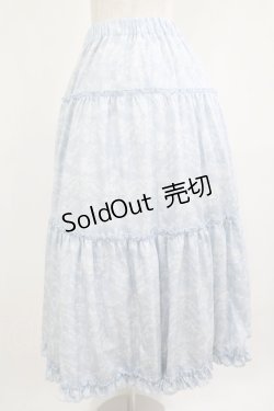 画像2: m petit by misako / NINA'S RVパニエスカート LL サックス/アイボリー　リバーシブル H-25-07-22-011-LO-SK-NS-ZH
