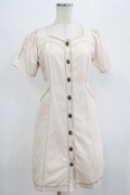 Fi.n.t / パフスリーブデニムワンピース Free IVORY H-25-07-22-012-CA-OP-NS-ZH