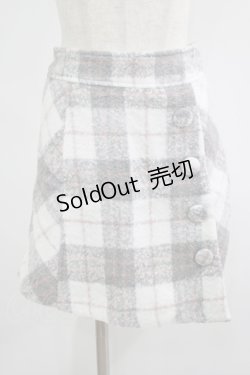 画像1: LIZ LISA / チェック台形スカート Free グレー H-25-07-22-013-LO-SK-NS-ZH