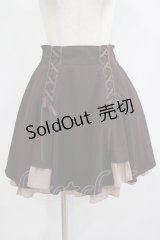 axes femme / ハイウエストレースアップスカート M ブラウン H-25-07-22-019-AX-SK-NS-ZH