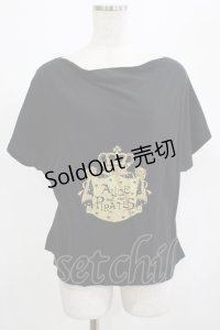ALICE and the PIRATES / A/PクラウンプリントドルマンTシャツ Free ブラック H-25-07-22-020-PA-TS-NS-ZH