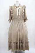 m petit by misako / NINA'SコラボAMハイショクメローワンピース 4L ベージュ H-25-07-22-003-LO-OP-NS-ZH