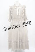 m petit by misako / NINA'SコラボAMハイショクメローワンピース 4L ベージュ H-25-07-22-003-LO-OP-NS-ZH