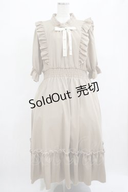 画像1: m petit by misako / NINA'SコラボAMハイショクメローワンピース 4L ベージュ H-25-07-22-003-LO-OP-NS-ZH