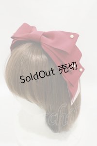 Melody BasKet / グログランリボンクリップ  レッド H-25-07-23-001-LO-AC-NS-ZH