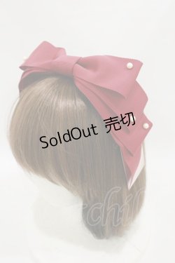 画像1: Melody BasKet / グログランリボンクリップ  レッド H-25-07-23-001-LO-AC-NS-ZH
