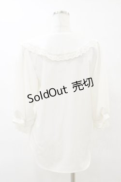 画像2: axes femme POETIQUE / 襟刺繍ボリューム袖ブラウス M オフ H-25-07-23-044-AX-BL-NS-ZH