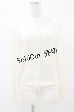 画像1: LODISPOTTO / ニットカーディガン M オフ H-25-07-23-050-LO-TO-NS-ZH