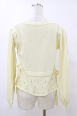 画像2: axes femme POETIQUE / ストロベリー刺繍ニットカーディガン M イエロー H-25-07-23-051-AX-TO-NS-ZH