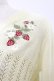 画像3: axes femme POETIQUE / ストロベリー刺繍ニットカーディガン M イエロー H-25-07-23-051-AX-TO-NS-ZH (3)