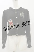 axes femme kawaii / ロイヤルベアーズニットカーディガン M ブラック H-25-07-23-052-AX-TO-NS-ZH