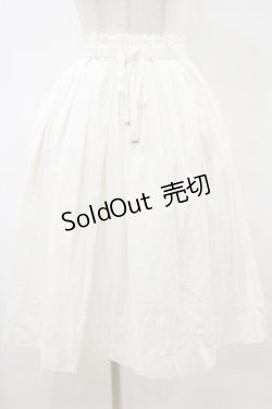 画像1: Fi.n.t / フレンチリネン風タックスカート Free OFF WHITE H-25-07-23-061-CA-SK-NS-ZH