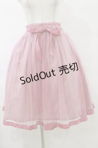 F&A / グログランリボン使いチュールスカート Free PINK H-25-07-23-062-LO-SK-NS-ZH