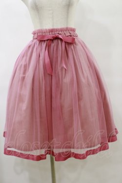 画像1: F&A / グログランリボン使いチュールスカート Free PINK H-25-07-23-062-LO-SK-NS-ZH