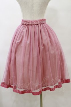 画像2: F&A / グログランリボン使いチュールスカート Free PINK H-25-07-23-062-LO-SK-NS-ZH